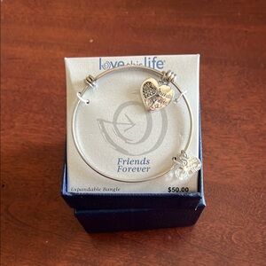 Silver Heart Charm Bracelet